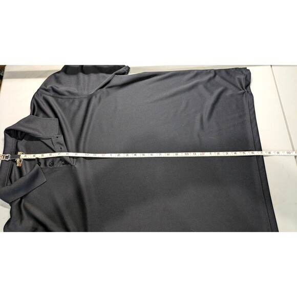 Outdoor Life Polo Shirt Men's XXL Black Knit Short Sleeve 3-Button Pullover - Picture 3 of 4